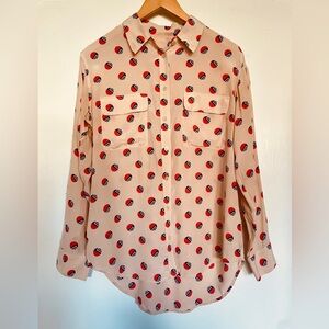 EQUIPMENT silk blouse size M